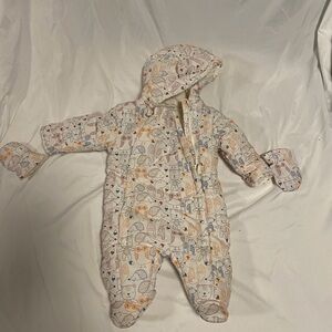 Charming Animal Print Kids Footie bunting